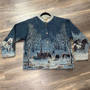 SUGAR STREET WEAVERS 風景柄 スタンドカラージャケット Sugar street weavers jacket - Gem